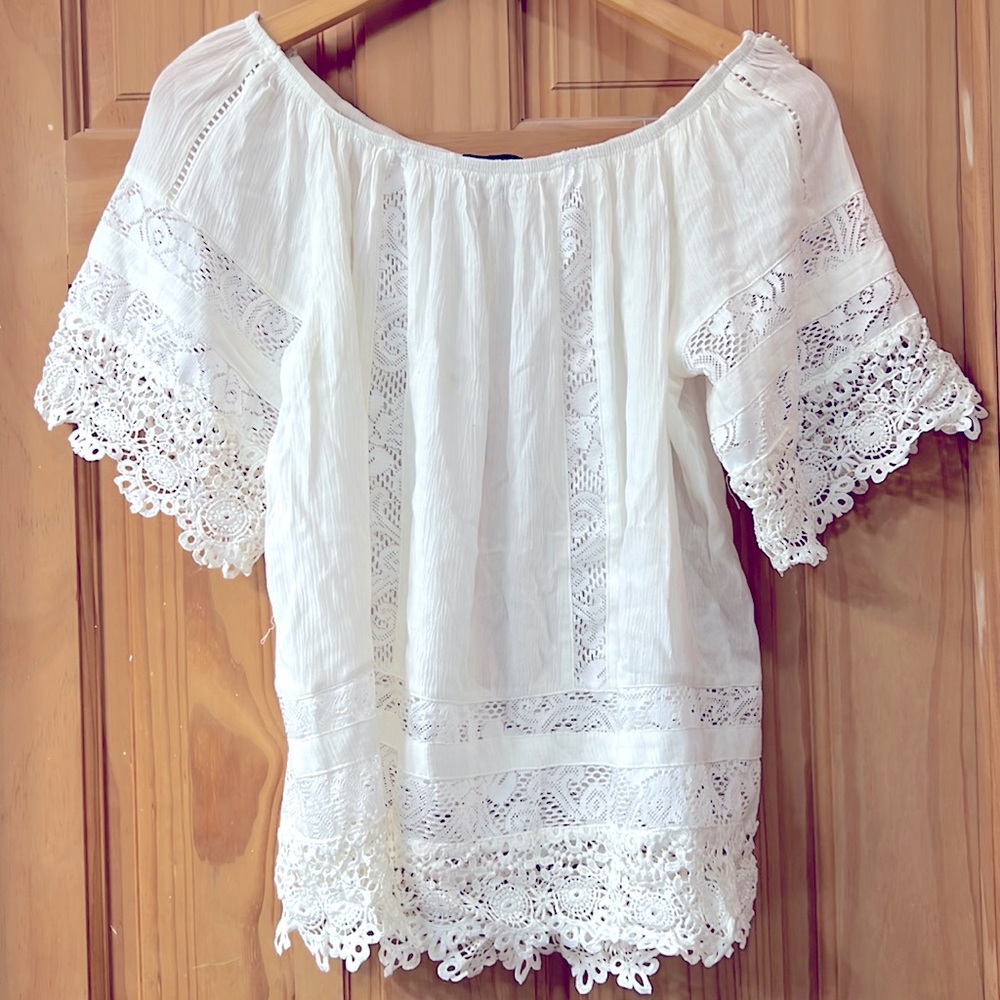 Beautiful white top with embroidery